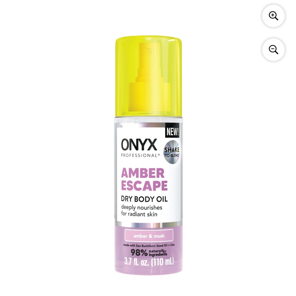 Onyx Amber Escape Dry Body Oil - Yellow and Purple